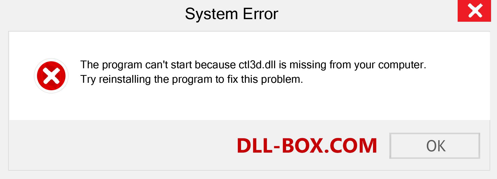  ctl3d.dll file is missing?. Download for Windows 7, 8, 10 - Fix  ctl3d dll Missing Error on Windows, photos, images