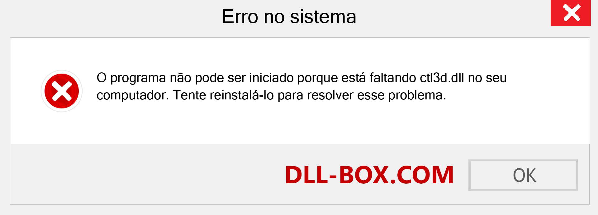 Arquivo ctl3d.dll ausente ?. Download para Windows 7, 8, 10 - Correção de erro ausente ctl3d dll no Windows, fotos, imagens